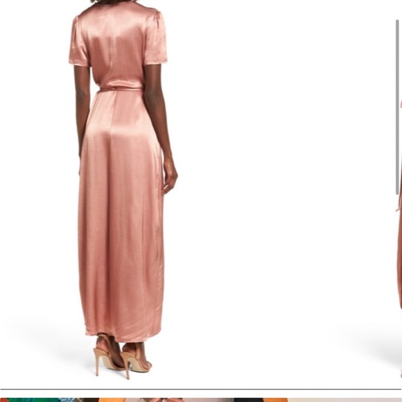 Blush pink wrap dress - Picture 2 of 6